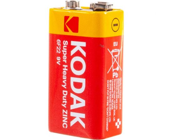 Солевая батарейка Kodak 6F221BL EXTRA HEAVY DUTY K9VHZ1B Б0005137 – изображение 2