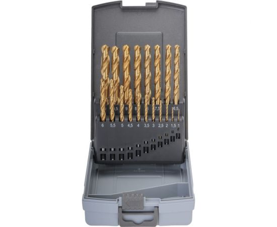 Набор сверл по металлу 1-10мм. HSS-G TIN RUKO 250214TRO – изображение 2