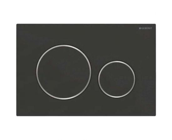 Смывная клавиша Geberit 115.882.16.1 Sigma20 двойной смыв: черный матовый лак УТ005746 – изображение 2