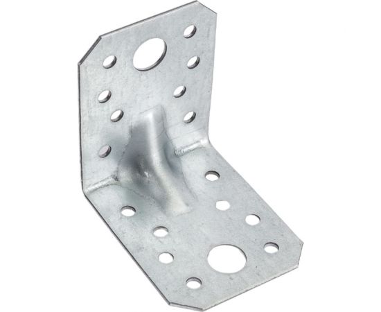 Крепежный усиленный уголок Невский Крепеж оцинк., 70x70x55x2 мм 917114 – изображение 3