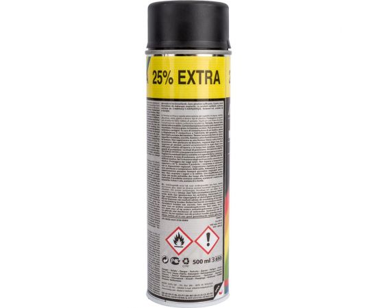 Быстросохнущая акриловая краска для литых и декоративных дисков MOTIP, черный матовый 500мл 05-000004 – изображение 3