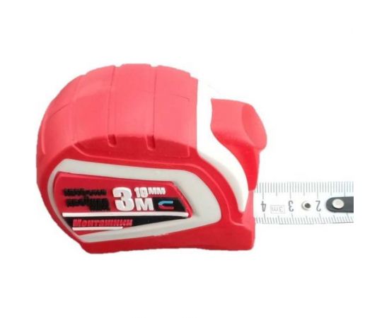 Рулетка Монтажник с автостопом и магнитом двусторонняя 3мх19 мм 603319 – изображение 4