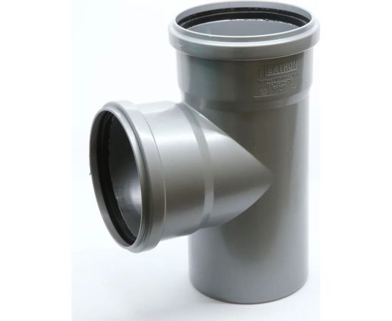 Тройник Flextron D 110 мм 87,5 градусов для внутренней канализации 139151 – изображение 4