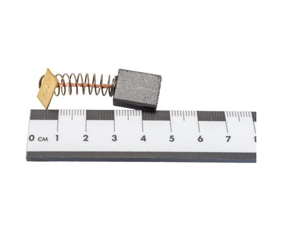 Комплект угольных щеток для электроинструмента Интерскол (пружина, пятак), 7x12.8x16.5 мм, 2 шт COFRA SDI-34588 – изображение 5