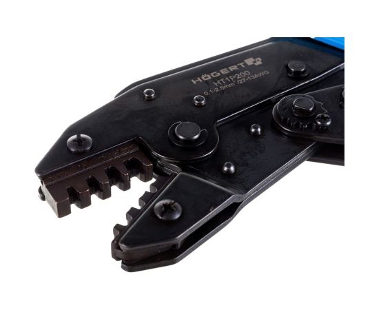 Пресс-клещи для клемм HOEGERT TECHNIK диапазон: от 0.1 до 2.5 мм2 HT1P200 – изображение 5