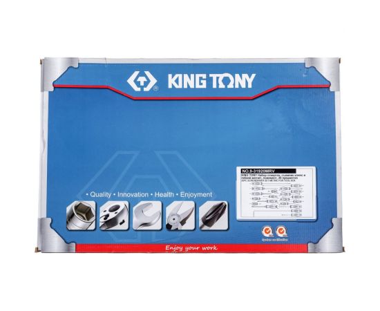 Набор отверток, съемник клипс и гибкий магнит KING TONY ложемент, 20 предметов 9-31920MRV – изображение 7