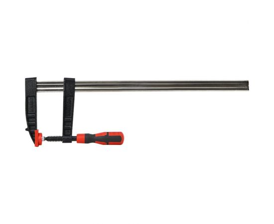 Столярная F-образная струбцина DELI dl111230z усиленная, 300x120 мм, максимальное усилие зажима 3500 Н, резьба 16 мм, штанга 8 мм 112050 – изображение 7