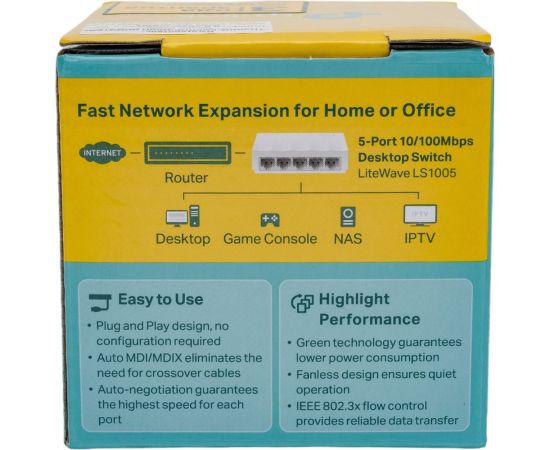 5-портовый неуправляемый коммутатор TP-Link LS1005 – изображение 7