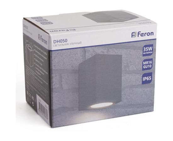 Садово-парковый светильник FERON 230V GU10, DH050, серый (на стену) 48324 – изображение 8