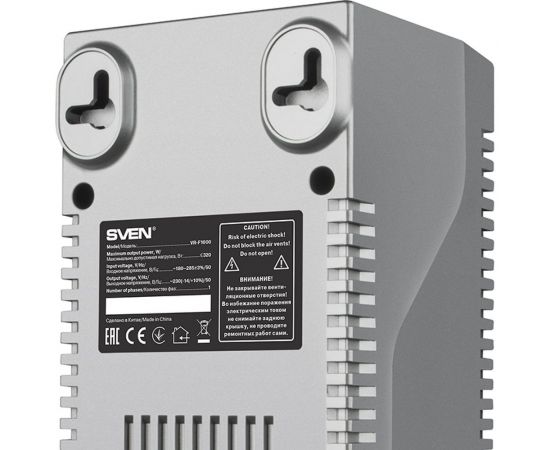 Стабилизатор SVEN VR-F1000 (≤320Вт, Вх.184-285V,4 × CEE7/4 (2*AVR, 2*сетевой фильтр) серебро SV-018818 – изображение 8