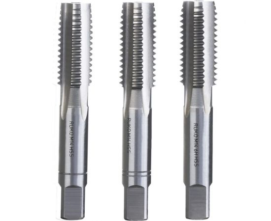Набор метчиков 3шт HSS M14 шаг 2.0мм RUKO 230140 