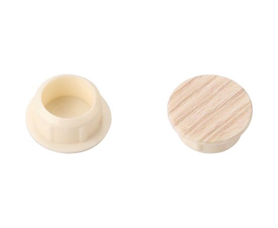 Заглушка на отверстие с текстурой ЕВРОПАРТНЕР d14 капучино, 12 шт. 16 0762 1 