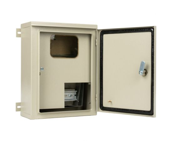 Щит учета МЭК ЭЛЕКТРИКА ЩУ-1/1-С 310х240х120 IP65 под один счетчик с креплением на столб MEC12301 