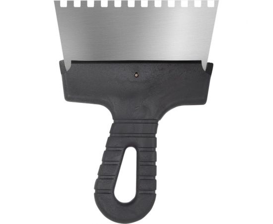 Фасадный зубчатый шпатель (150 мм, нержавеющая сталь, 6 мм) Biber 35211 тов-048245 