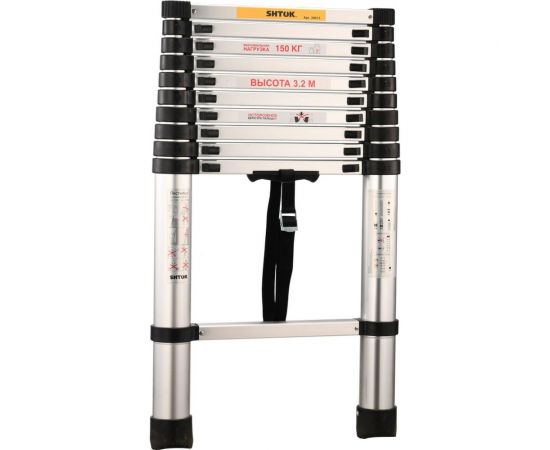Телескопическая лестница SHTOK 3.2м (без чехла) 20013 
