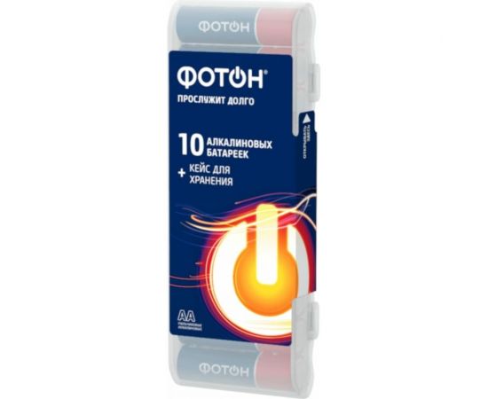 Элемент питания ФОТОН LR6 PB10 пластиковый кейс 24244 