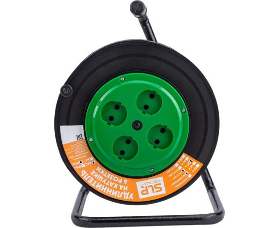 Электрический удлинитель на катушке SVET 30м/4розетки без заземления (ПВС), 6А УХ-6-4-30-К ПВС 2x0,75 EV0451-5122 