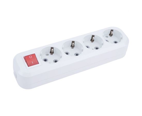 Колодка IN HOME УЗВ-4-GRAND четырехместная с выключателем и заземлением 5240 4690612035291 