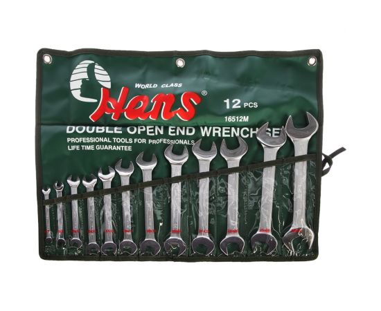 Комплект рожковых ключей Hans 12 шт. 16512M 