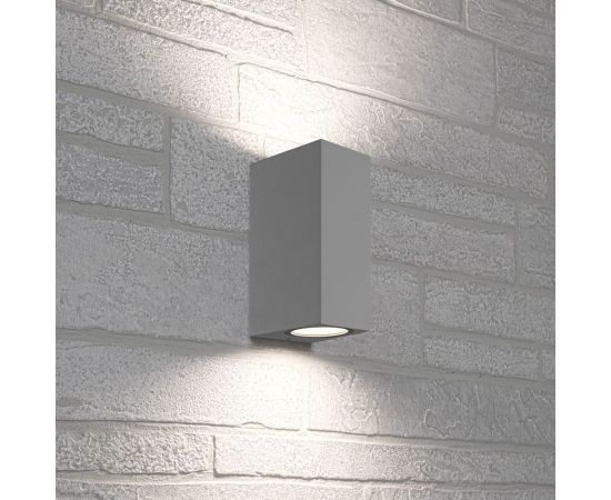 Садово-парковый светильник FERON 230V 2*GU10, DH051, серый (на стену) 48327 – изображение 2