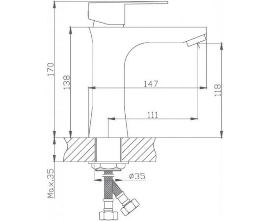 Смеситель для раковины Haiba HB10802 547830 – изображение 2