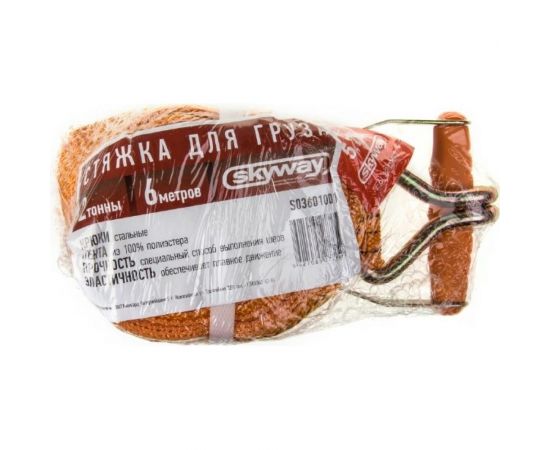 Стяжка груза 6м 2т 50мм с храповым механизмом SKYWAY S03601001 – изображение 2