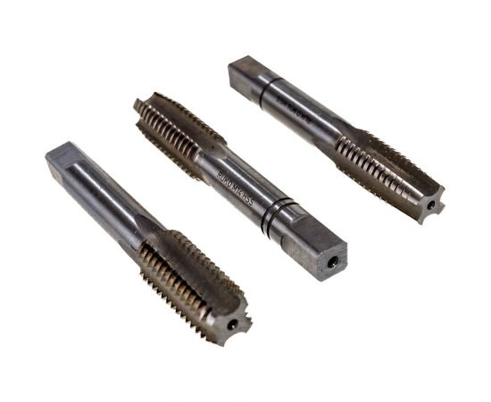 Набор метчиков 3шт HSS M14 шаг 2.0мм RUKO 230140 – изображение 2
