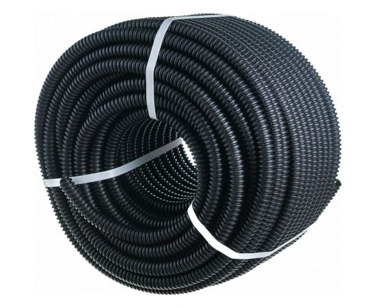 Легкая гофротруба УРАЛ ПАК ПНД 16 мм 25 с протяжкой черная, м ГФ-1100016-025 – изображение 2