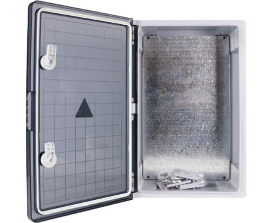 Пластиковый корпус с монтажной панелью KRZMI ЩМПпл прозрачная дверь 370x325x150 IP65 4651117990188 – изображение 2