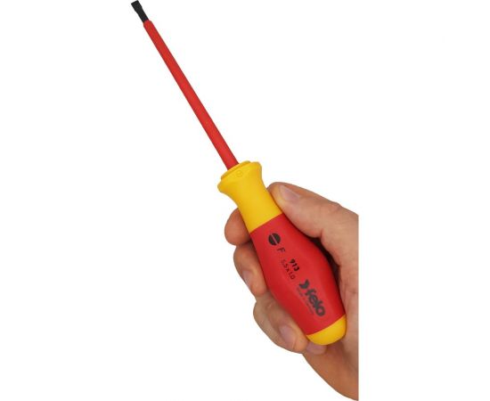 Диэлектрическая шлицевая отвертка Felo SL5,5 91305590 – изображение 3