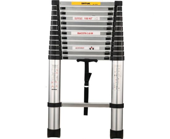 Телескопическая лестница SHTOK 20004 3.8м (без чехла) 20014 – изображение 3
