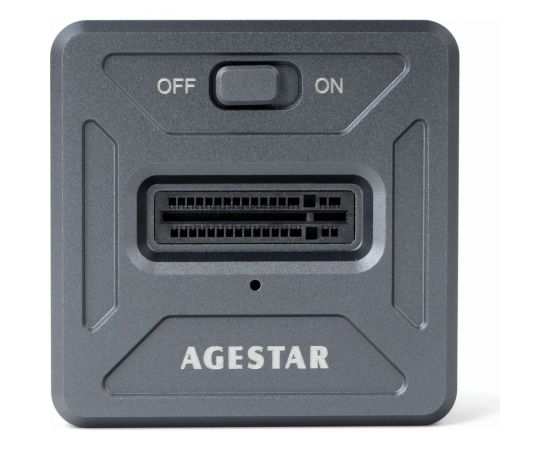 Докстанция AgeStar USB 3.1 SSD M.2 NVME, алюминий, серый, 31CBNV1C (GRAY) – изображение 3
