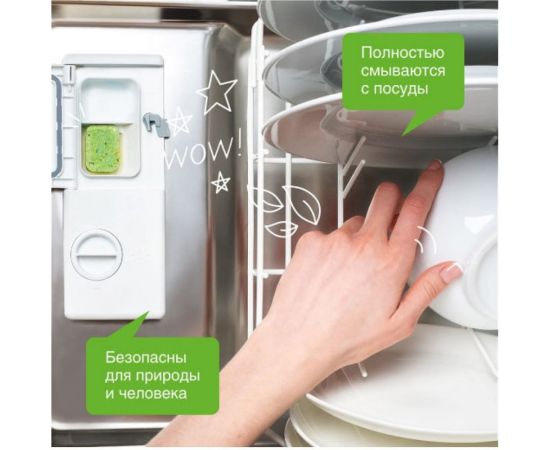 Биоразлагаемые бесфосфатные таблетки для посудомоечных машин SYNERGETIC 25 шт 4607971450535 102025 – изображение 4