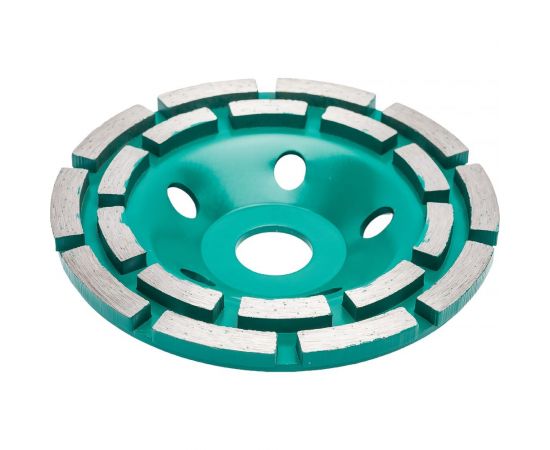 Чашка алмазная шлифовальная двухрядная по бетону 125 мм ВОЛАТ 89040-125 – изображение 4