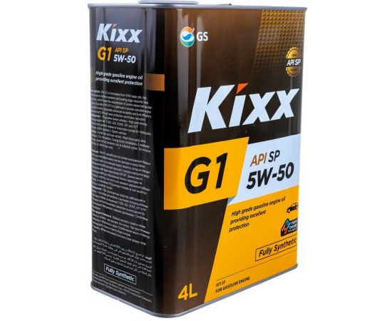 Синтетическое моторное масло KIXX G1 5W-50 API SP 4л L215544TE1 – изображение 4