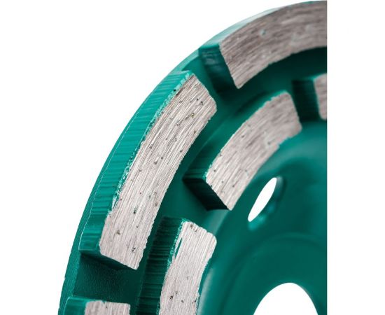 Чашка алмазная шлифовальная двухрядная по бетону 125 мм ВОЛАТ 89040-125 – изображение 5