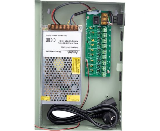 Стабилизированный блок питания Amatek ap-b12/100-9 12В / 9 выходов по 1,1А 7000699 – изображение 5