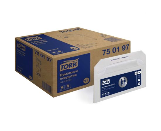Покрытия на унитаз TORK Advanced белый V1 (250 листов) арт. 750197 25460 – изображение 6