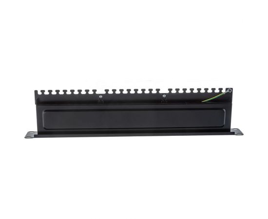 Панель NETLAN 19"", 1U, 24 порта, категория 5e, RJ45/8P8C, экранированная, черная EC-URP-24-SD2 – изображение 6