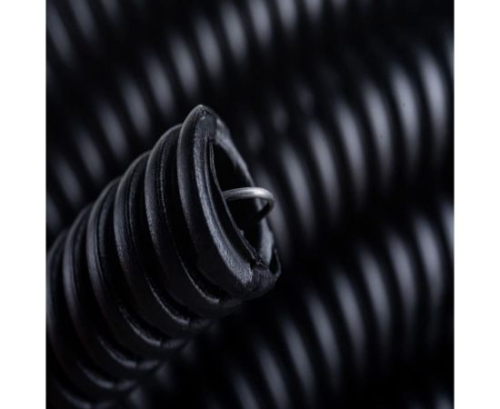 Легкая гофротруба УРАЛ ПАК ПНД 16 мм 25 с протяжкой черная, м ГФ-1100016-025 – изображение 7