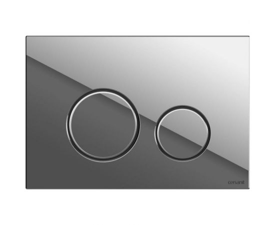 Кнопка Cersanit TWINS для LINK PRO/VECTOR/LINK/HI-TEC пластик, хром глянцевый 63523 