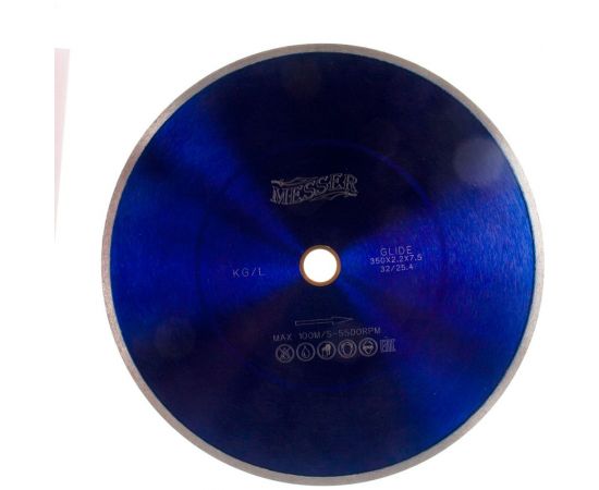 Диск алмазный сплошная кромка KG/L по керамограниту (350х32/25.4 мм) MESSER 01-27-350 