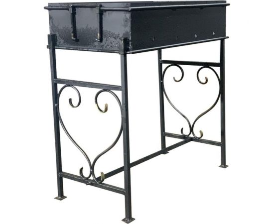 Кованый мангал с узором Маркет разборный, 2 мм МК2278 