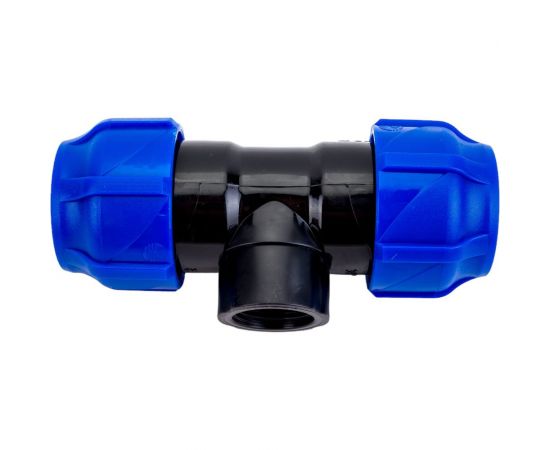 Компрессионный переходной тройник VALFEX ПНД, с внутренней резьбой, 32-3/4""-32 1210013203432 