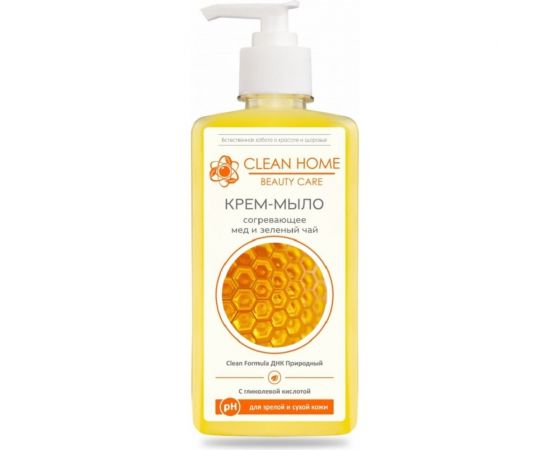 Крем-мыло CLEAN HOME BEAUTY CARE с дозатором согревающее 350 мл 544 