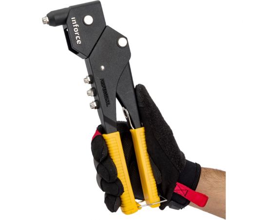 Литой ручной заклепочник Inforce поворотный 360 град., в кейсе, с набором заклепок 2.4-4.8 мм 06-14-111 – изображение 13