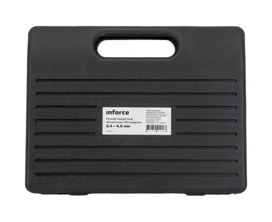 Литой ручной заклепочник Inforce поворотный 360 град., в кейсе, с набором заклепок 2.4-4.8 мм 06-14-111 – изображение 14