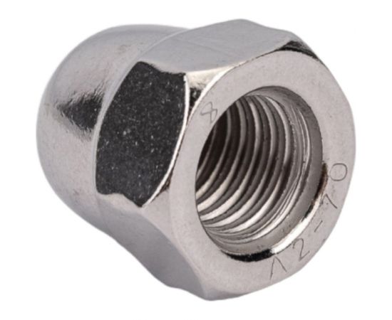 Колпачковая шестигранная гайка DINFIX DIN 1587, нерж. А2, M12, 10 шт. 00-00001954 – изображение 2