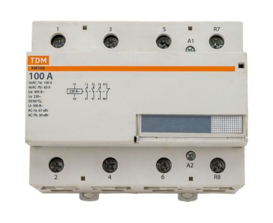 Модульный контактор TDM КМ100/4-100 3НО1НЗ SQ0213-0027 – изображение 2