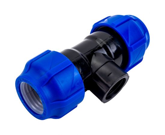 Компрессионный переходной тройник VALFEX ПНД, с внутренней резьбой, 32-3/4""-32 1210013203432 – изображение 2